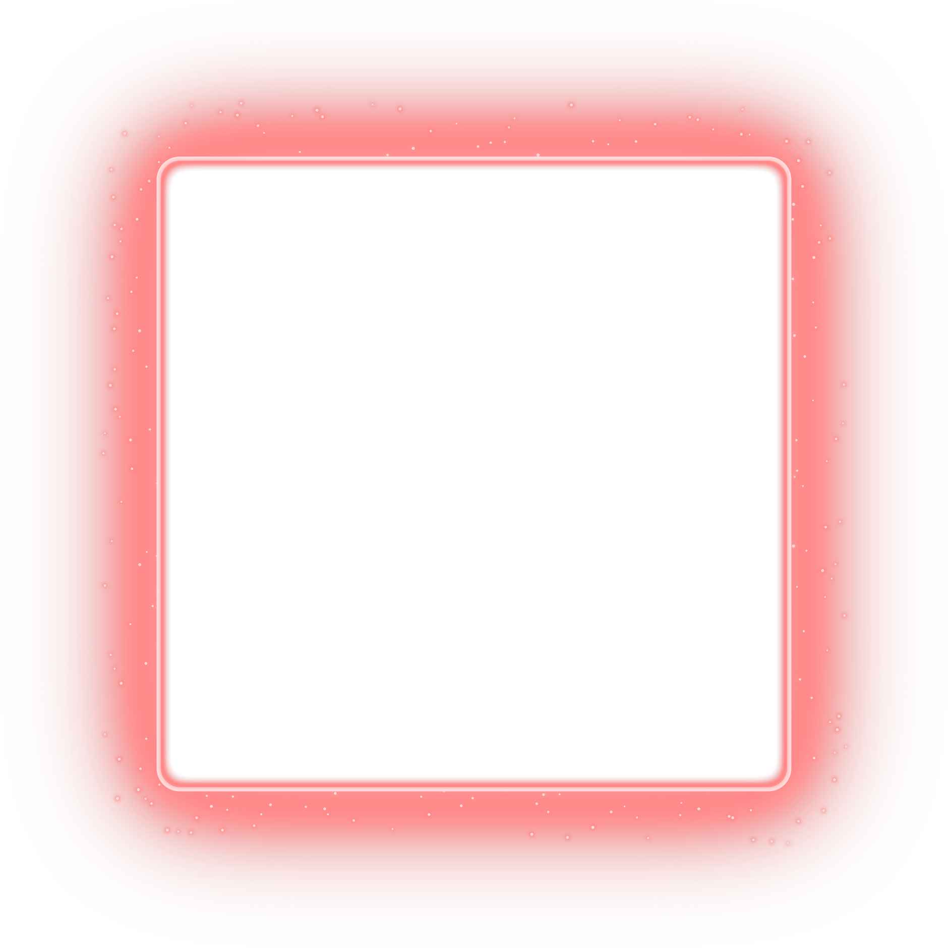 red glowing square frame